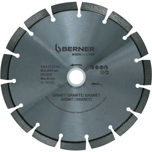 Disque diamant coupe à sec pour granit 230x22,2 Top